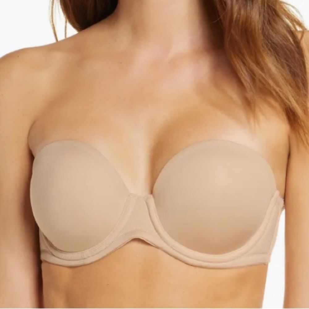 Wacoal Nude 854119 Strapless Contour Bra 34DD